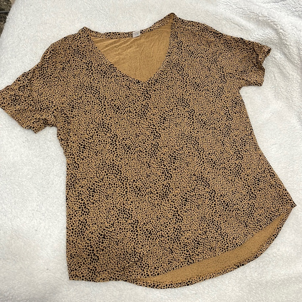 Leopard Short Sleeve Top